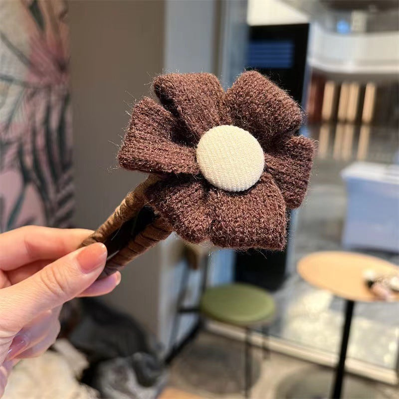 Large Flower hair clip - cloth