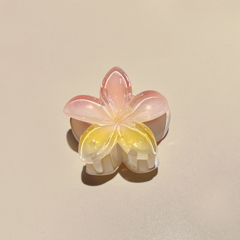 Candy Color Plumeria Rubra Grabber Clip Headdress