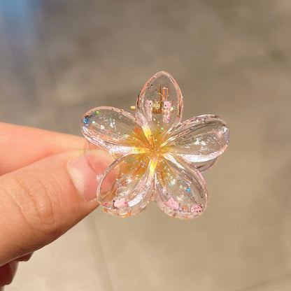 Candy Color Plumeria Rubra Grabber Clip Headdress