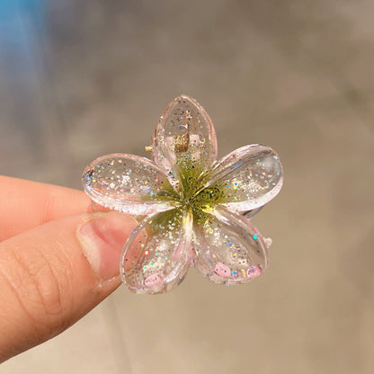 Candy Color Plumeria Rubra Grabber Clip Headdress