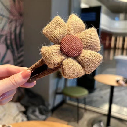 Large Flower hair clip - cloth