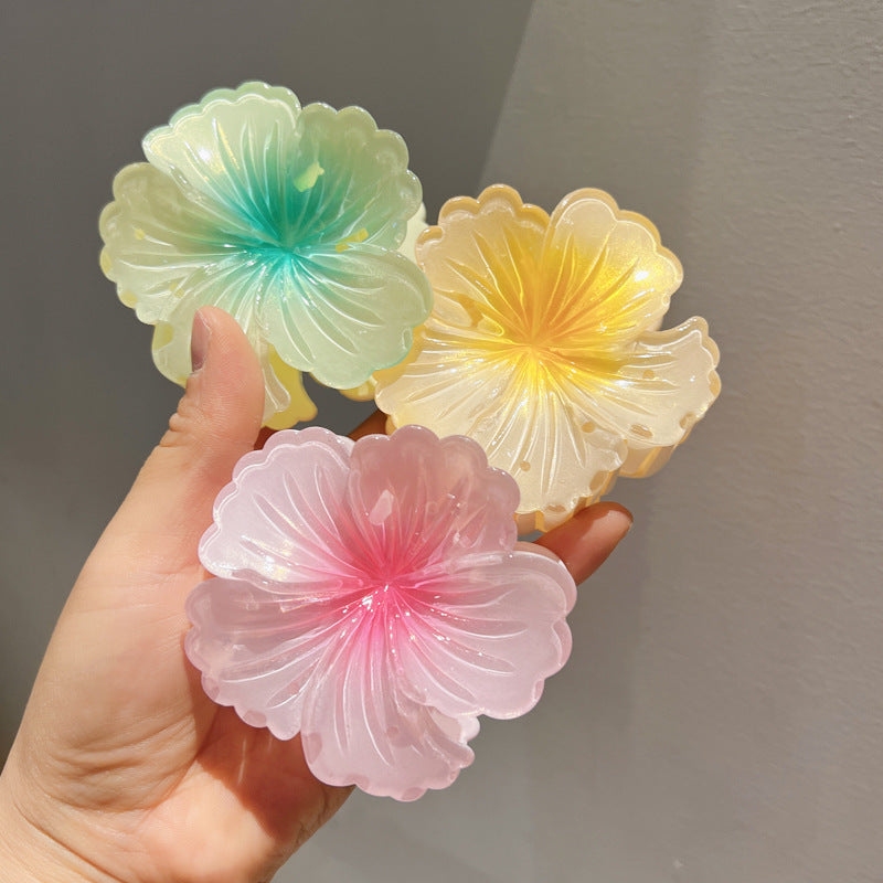 8cm Flower Hair Clips in different colors